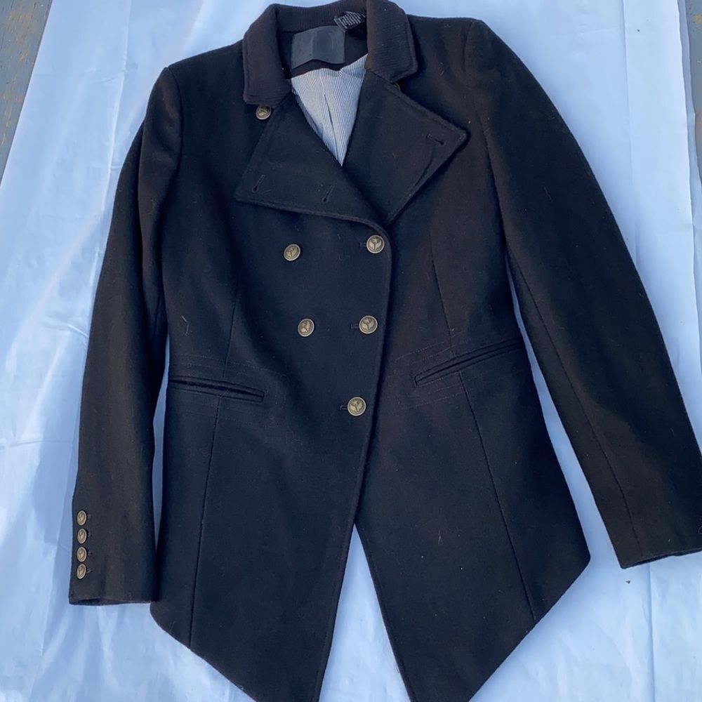 Troy Smith men's wool vintage style coat size Med